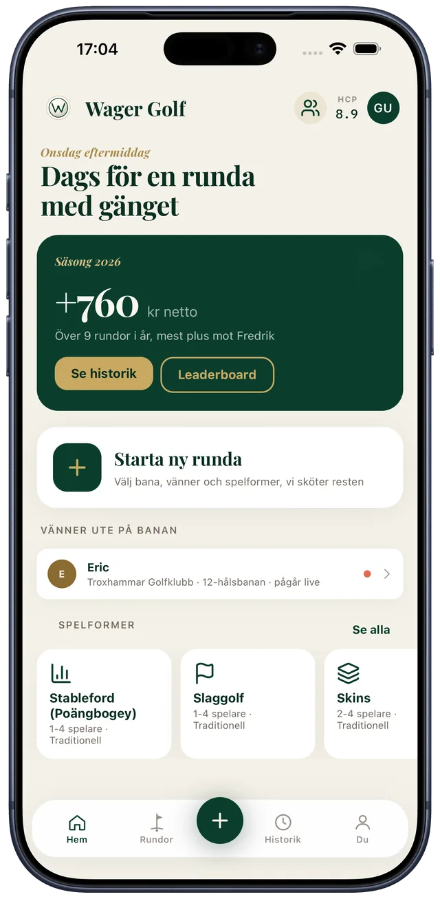 Säsongssaldo och topplista