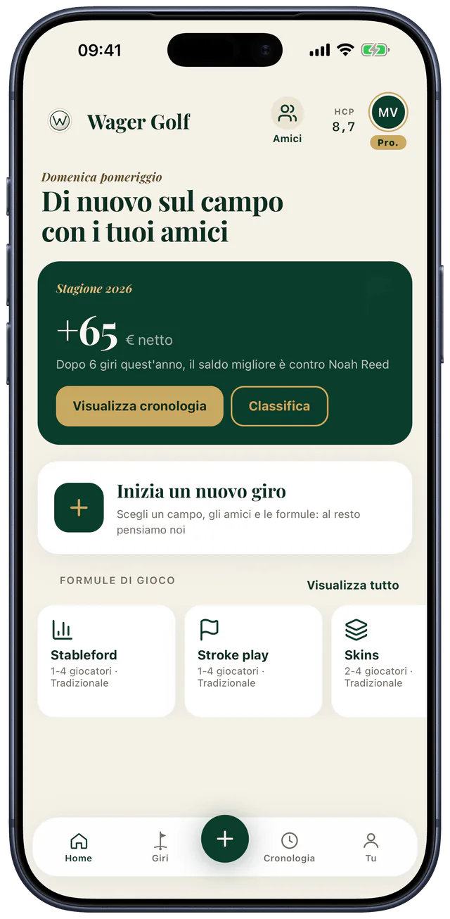 Saldo stagionale e classifica